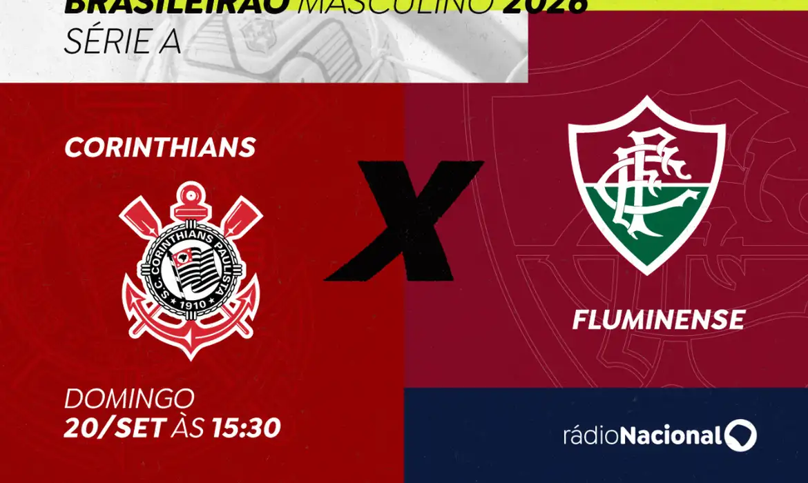 Rádio Nacional exibe Corinthians x Fluminense neste domingo