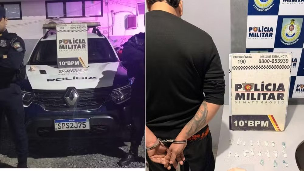Homem é preso após PM encontrar 19 porções de cocaína em trailer