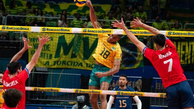 Brasil vence Chile na estreia pelo Sul-Americano de vôlei masculino