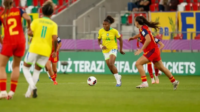 Brasil é eliminado pela Espanha nas quartas da Copa Feminina sub-20