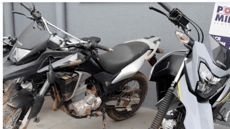 Seis motos furtadas são recuperadas e quatro menores acabam apreendidos