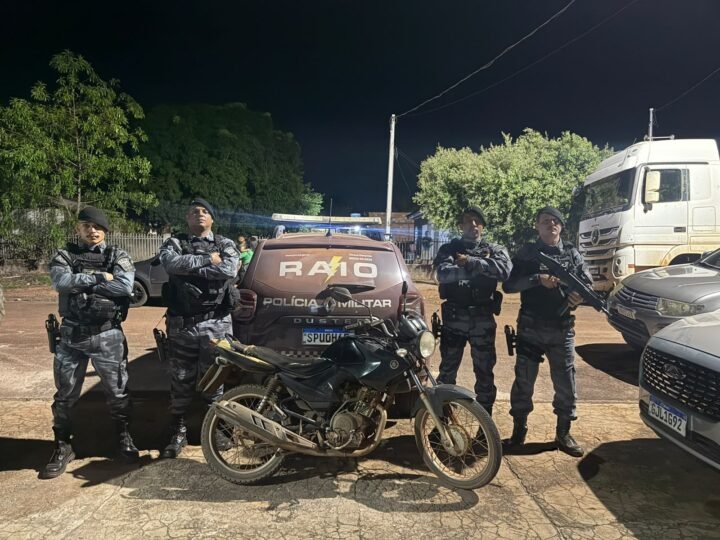 Suspeito foge para mata durante abordagem do RAIO, mas abandona moto furtada em MT