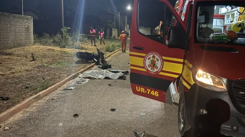 Jovem de 29 anos morre após colisão entre moto e carro durante a noite em Guarantã do Norte