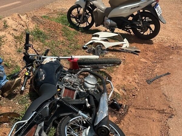 Acidente entre duas motos deixa dois feridos em Colíder