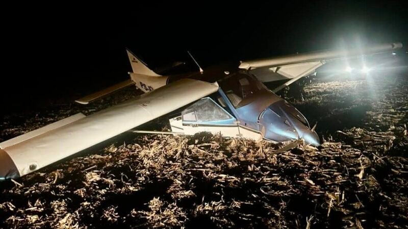 Avião cai no Médio Norte e feridos são socorridos