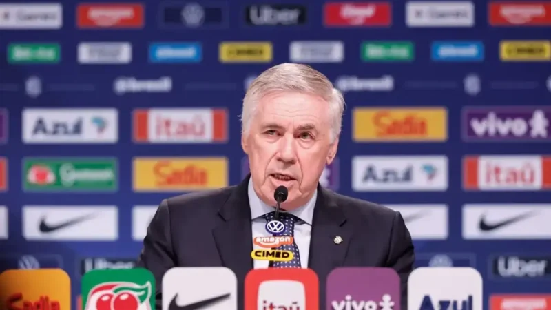 Ancelotti convoca seleção para amistosos contra Japão e Singapura