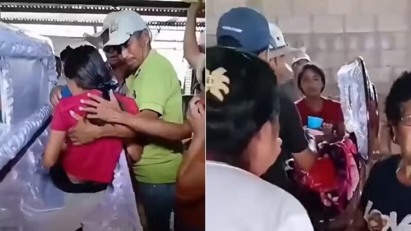 Jovem dada como morta pelo pai acorda durante o próprio velório (Vídeo)