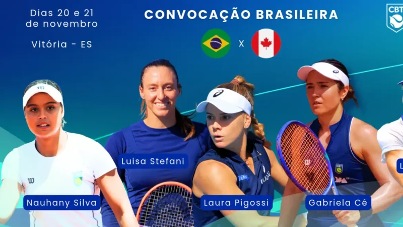 Seleção feminina de tênis é convocada para Billie Jean King Cup