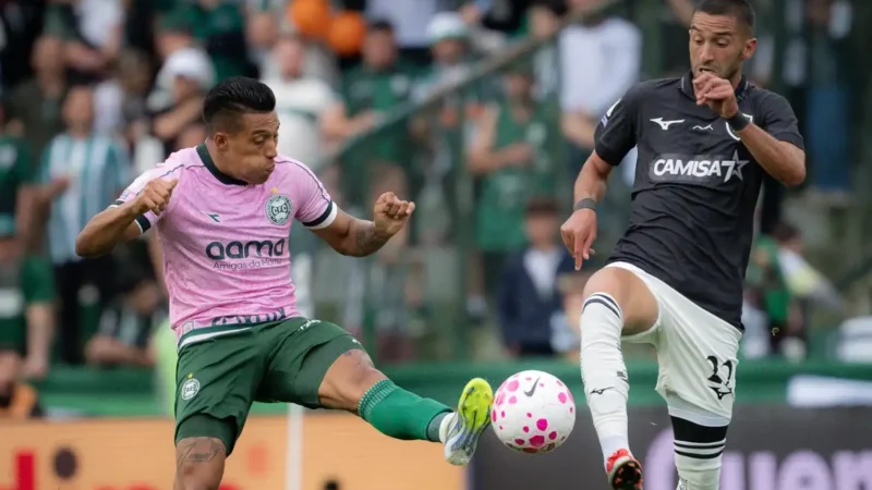 Coritiba e Botafogo empatam e mantêm jejum de vitórias no Brasileirão