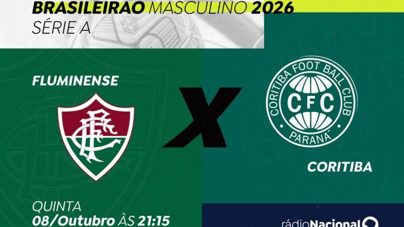 Rádio Nacional transmite Fluminense x Coritiba nesta quinta